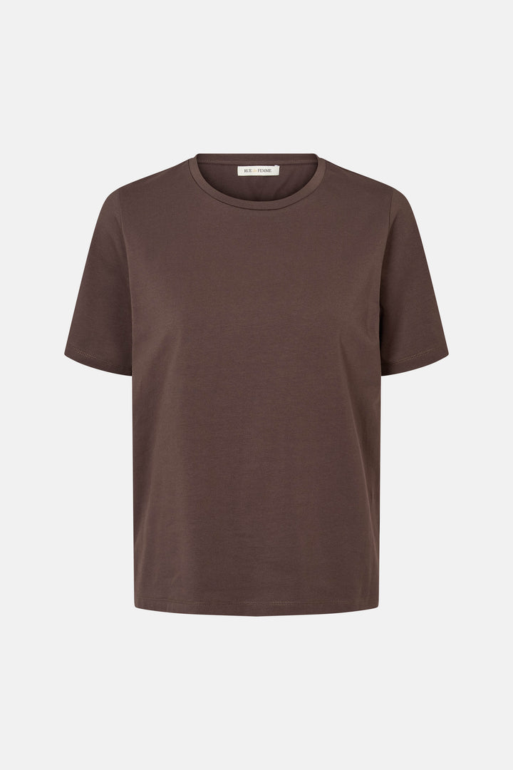 Rue de Femme RDFAlvinaEssential T-shirt T-SHIRTS 194 Chocolat
