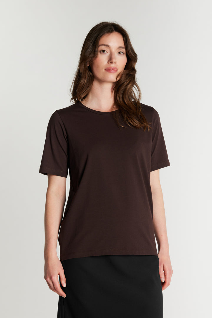 Rue de Femme RDFAlvinaEssential T-shirt T-SHIRTS 194 Chocolat