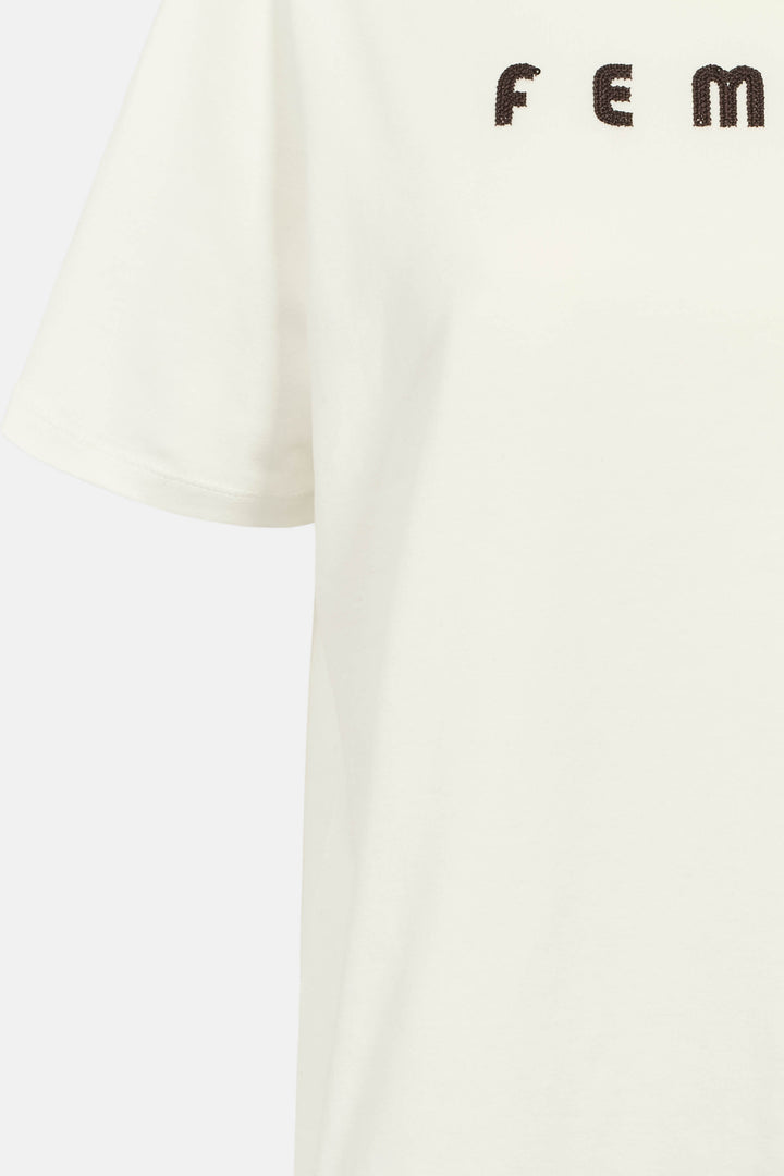 Rue de Femme RDFAlvinaSiv T-shirt T-SHIRTS 01194 White-Chocolat