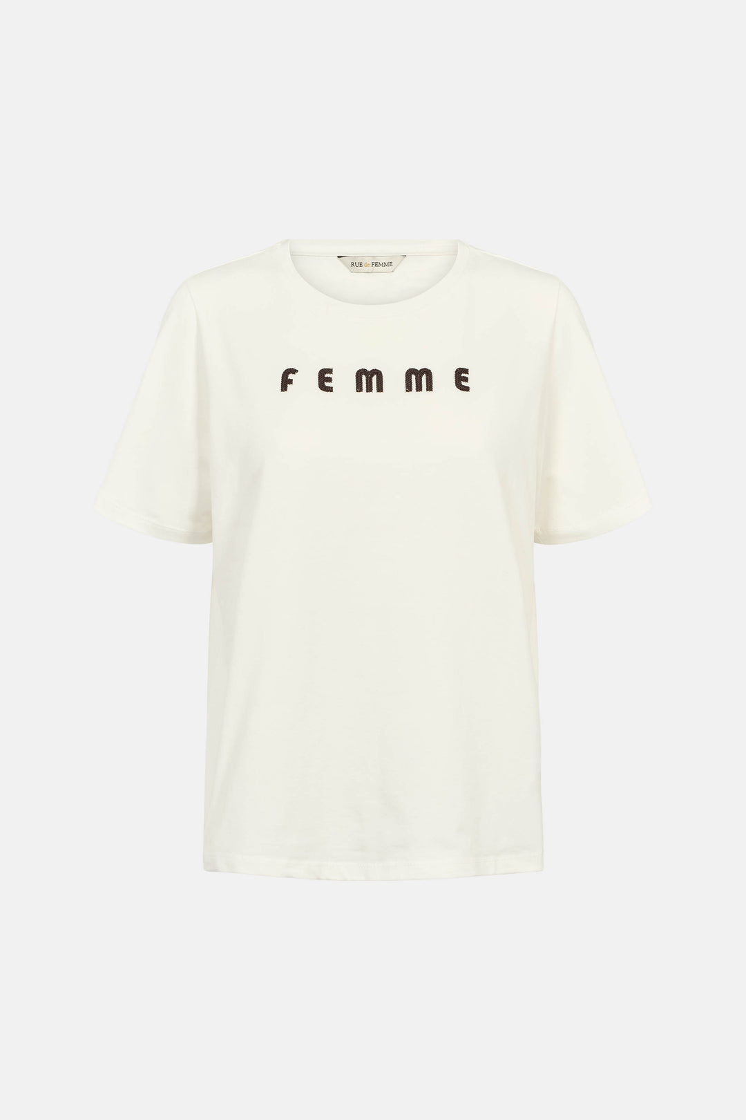Rue de Femme RDFAlvinaSiv T-shirt T-SHIRTS 01194 White-Chocolat