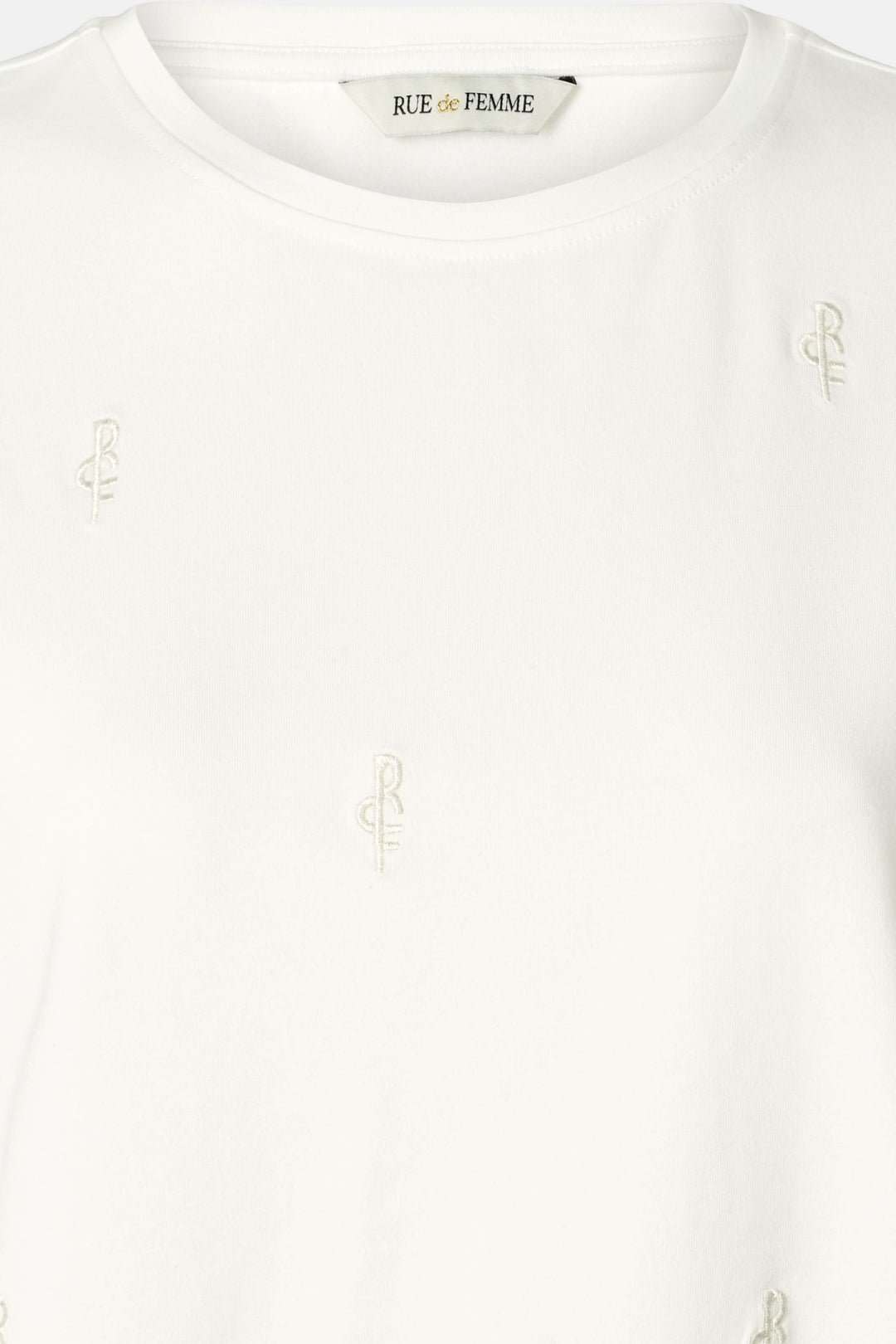 Rue de Femme RDFAlvina logo T-shirt T-SHIRTS 02 Off white