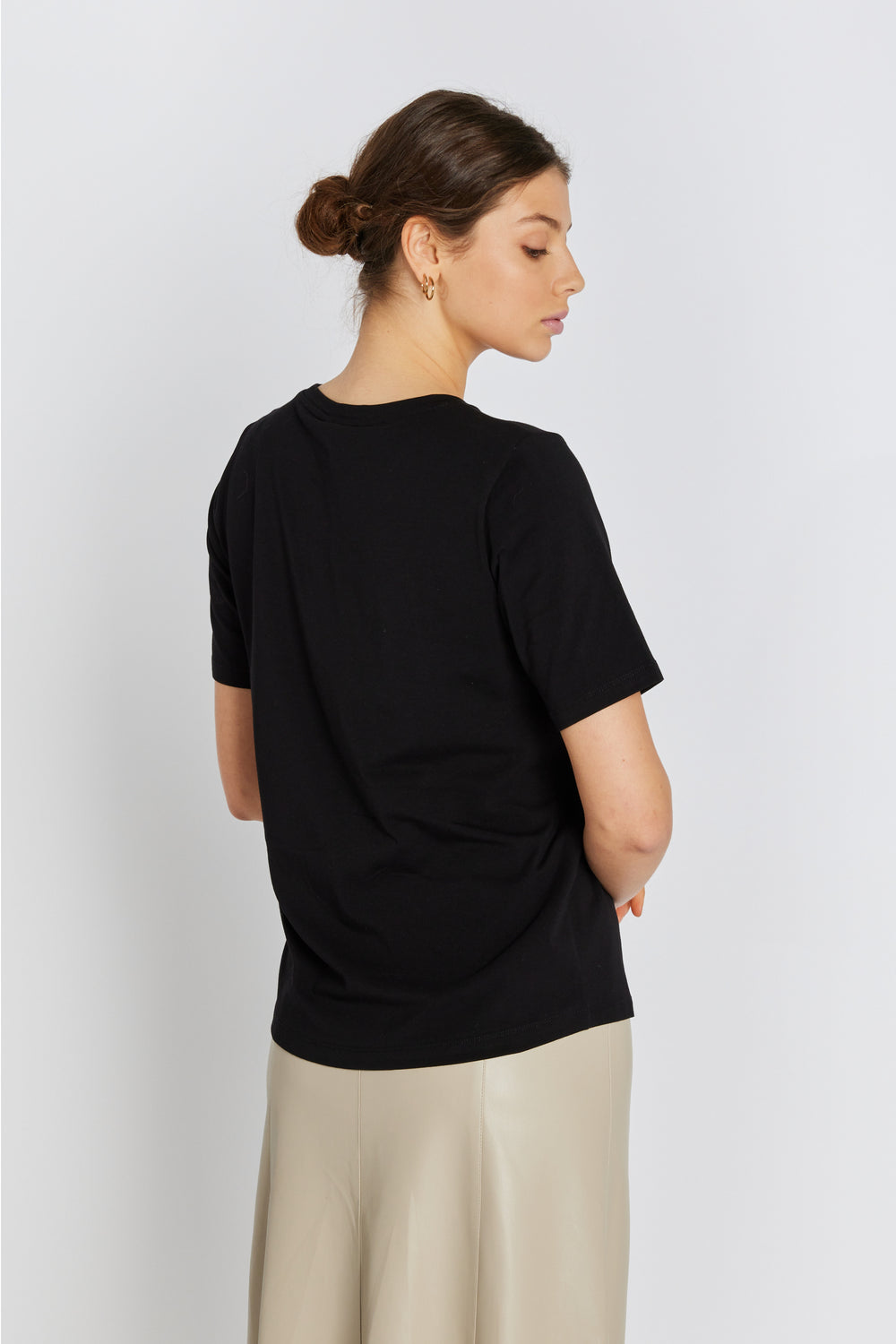 Rue de Femme RDFAlvina logo T-shirt T-SHIRTS Sort