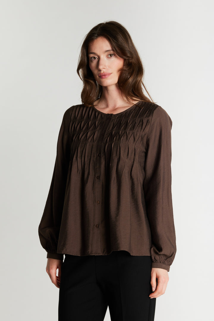 Rue de Femme RDFAnais skjorte SHIRTS 194 Chocolat