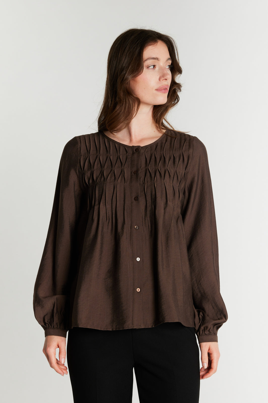 Rue de Femme RDFAnais skjorte SHIRTS 194 Chocolat