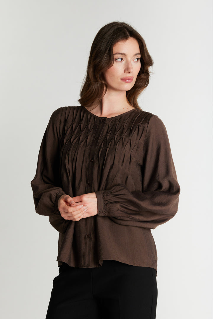 Rue de Femme RDFAnais skjorte SHIRTS 194 Chocolat