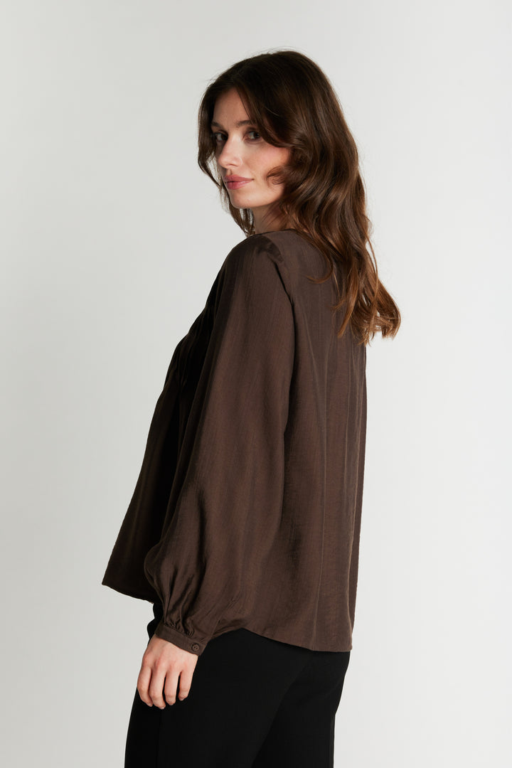 Rue de Femme RDFAnais skjorte SHIRTS 194 Chocolat