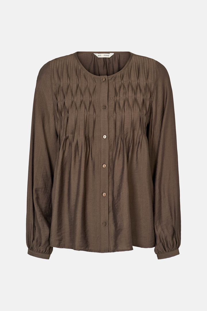 Rue de Femme RDFAnais skjorte SHIRTS 194 Chocolat