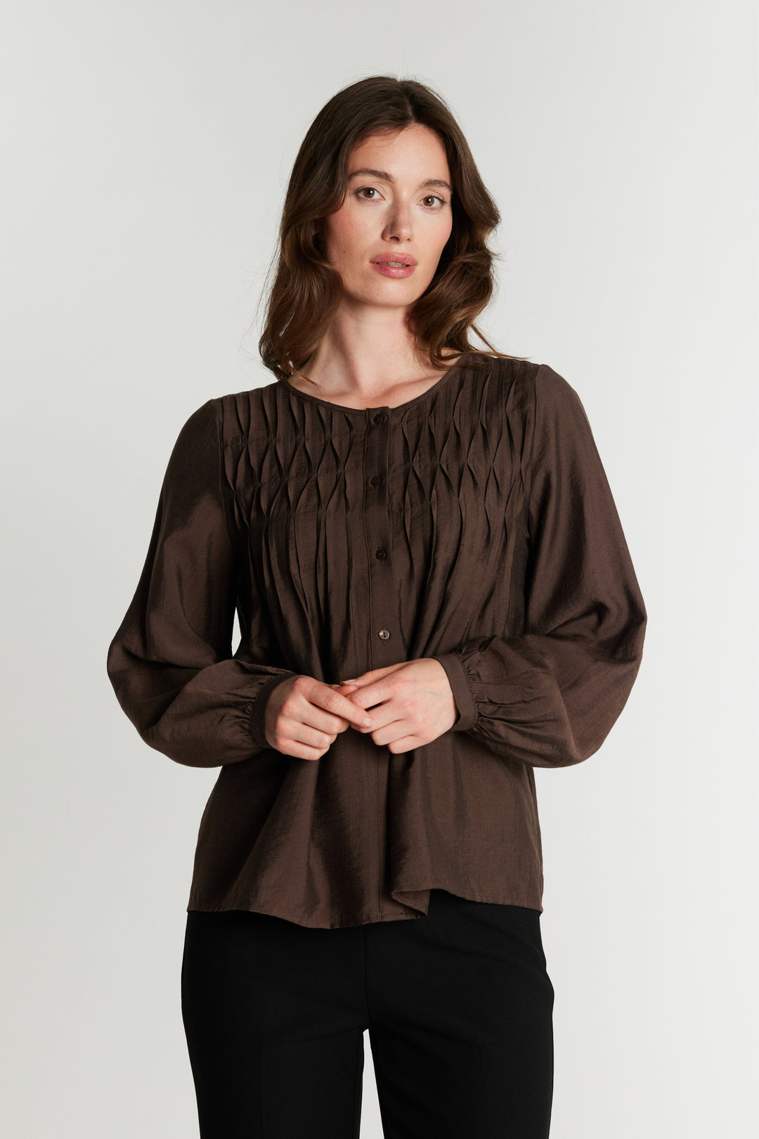 Rue de Femme RDFAnais skjorte SHIRTS 194 Chocolat