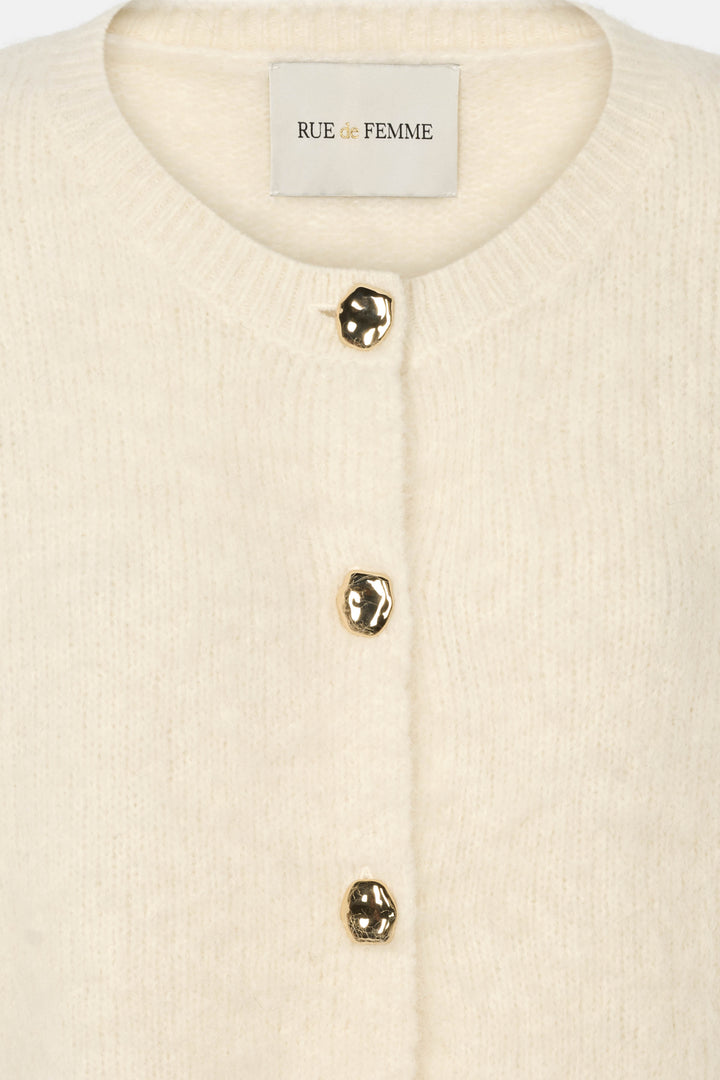 Rue de Femme RDFAnisha strikket cardigan KNITWEAR 02 Off white