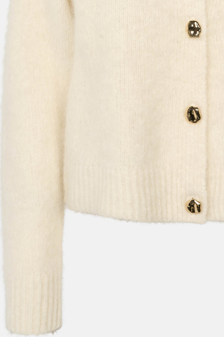 Rue de Femme RDFAnisha strikket cardigan KNITWEAR 02 Off white