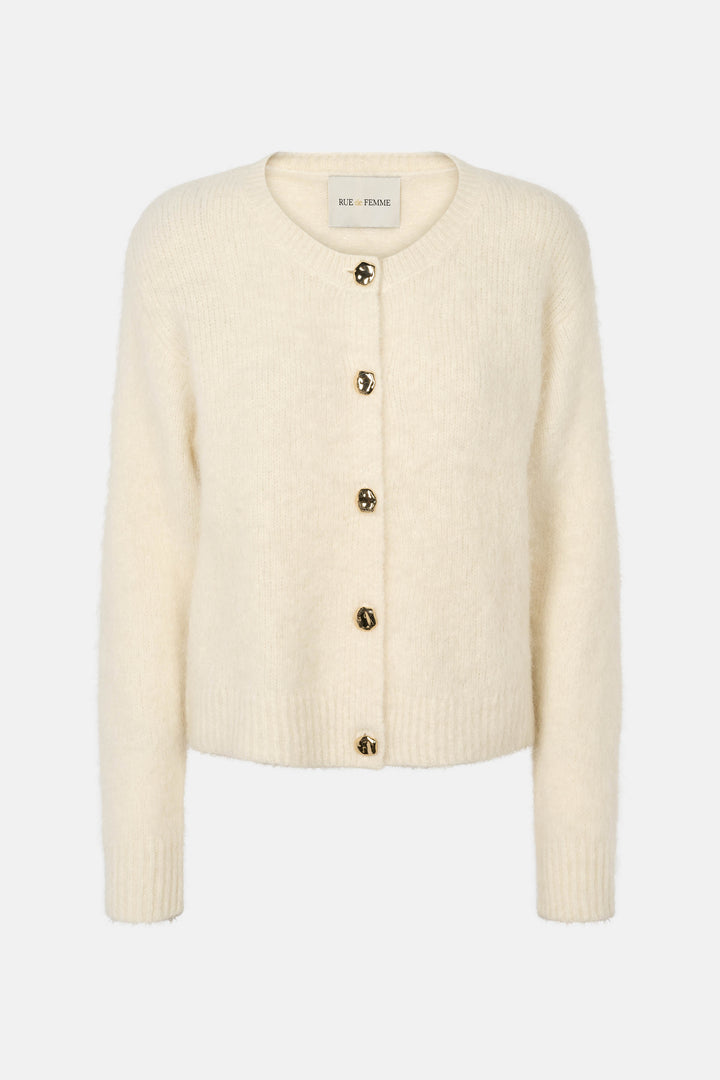 Rue de Femme RDFAnisha strikket cardigan KNITWEAR 02 Off white