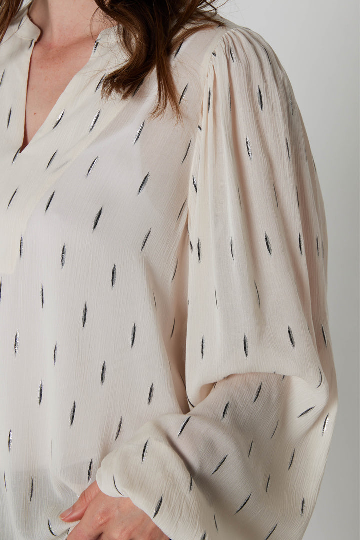 Rue de Femme RDFArmelle L/S bluse BLOUSE 02 Off white