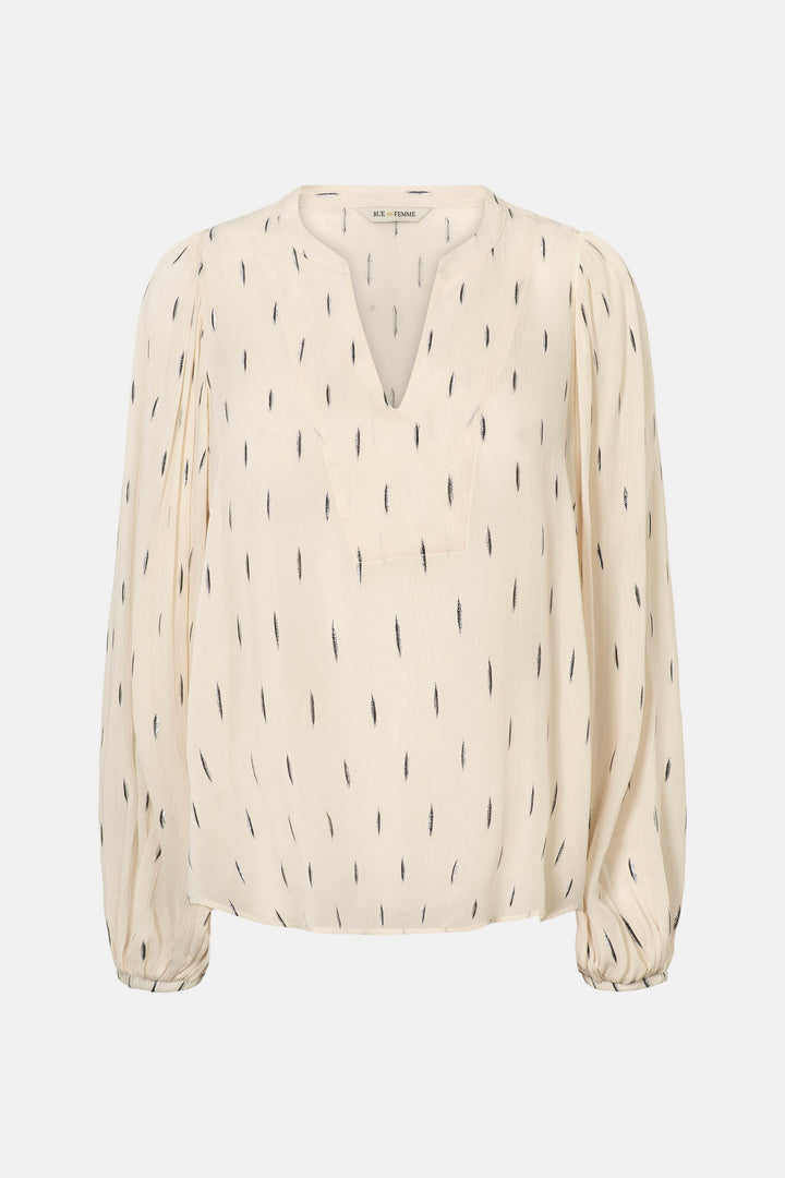 Rue de Femme RDFArmelle L/S bluse BLOUSE 02 Off white