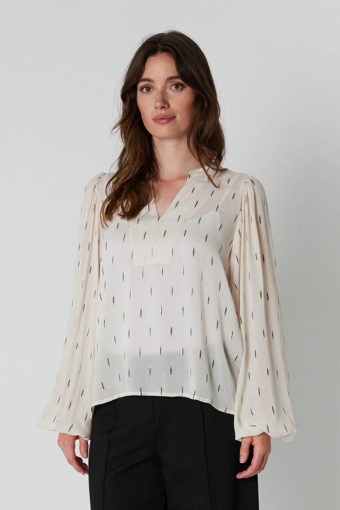 Rue de Femme RDFArmelle L/S bluse BLOUSE 02 Off white