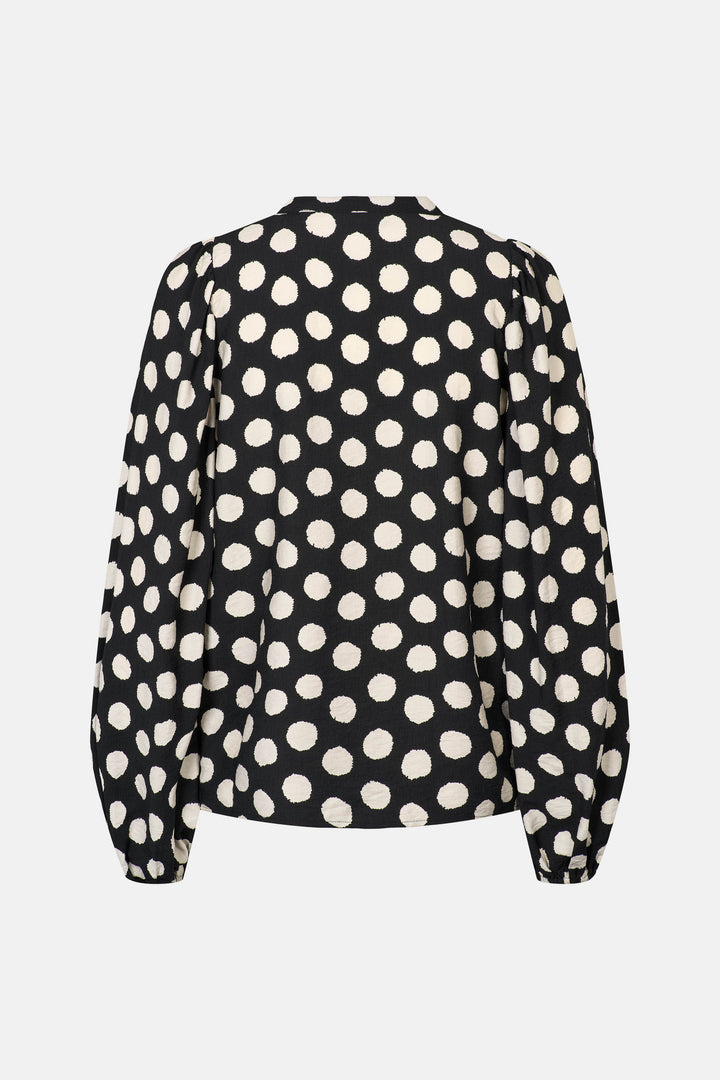 Rue de Femme RDFArmelle langærmet bluse BLOUSE Sort