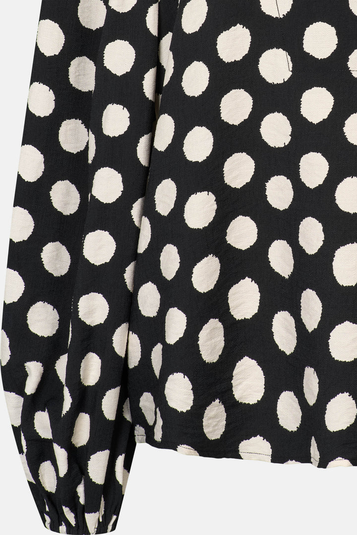 Rue de Femme RDFArmelle langærmet bluse BLOUSE Sort