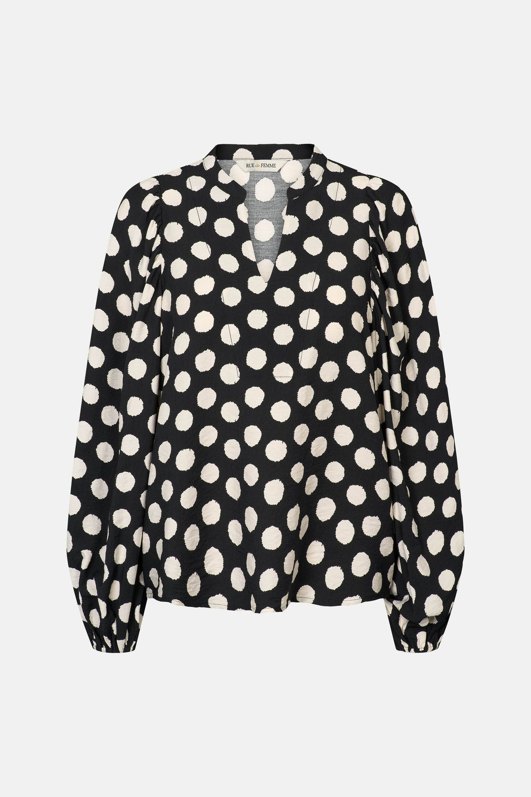 Rue de Femme RDFArmelle langærmet bluse BLOUSE Sort