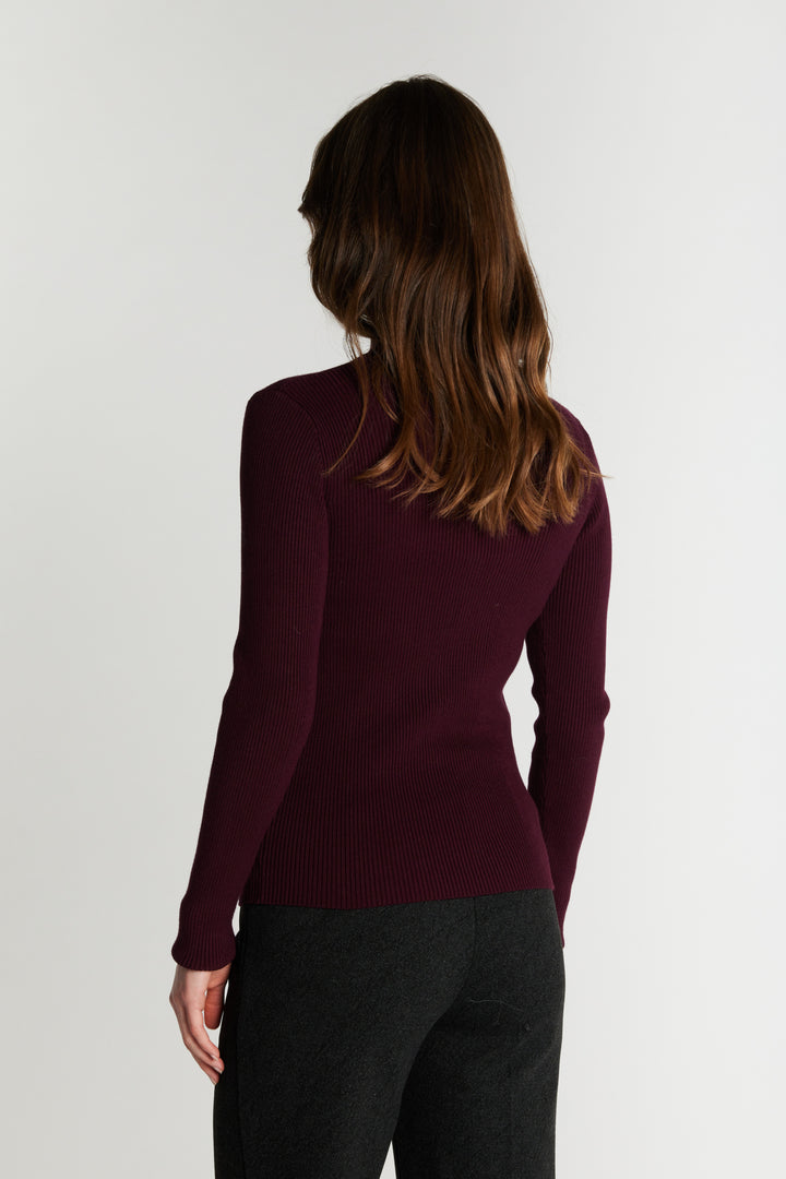 Rue de Femme RDFCassia strik KNITWEAR 393 Merlot