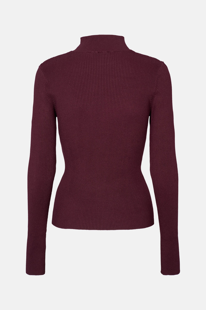 Rue de Femme RDFCassia strik KNITWEAR 393 Merlot