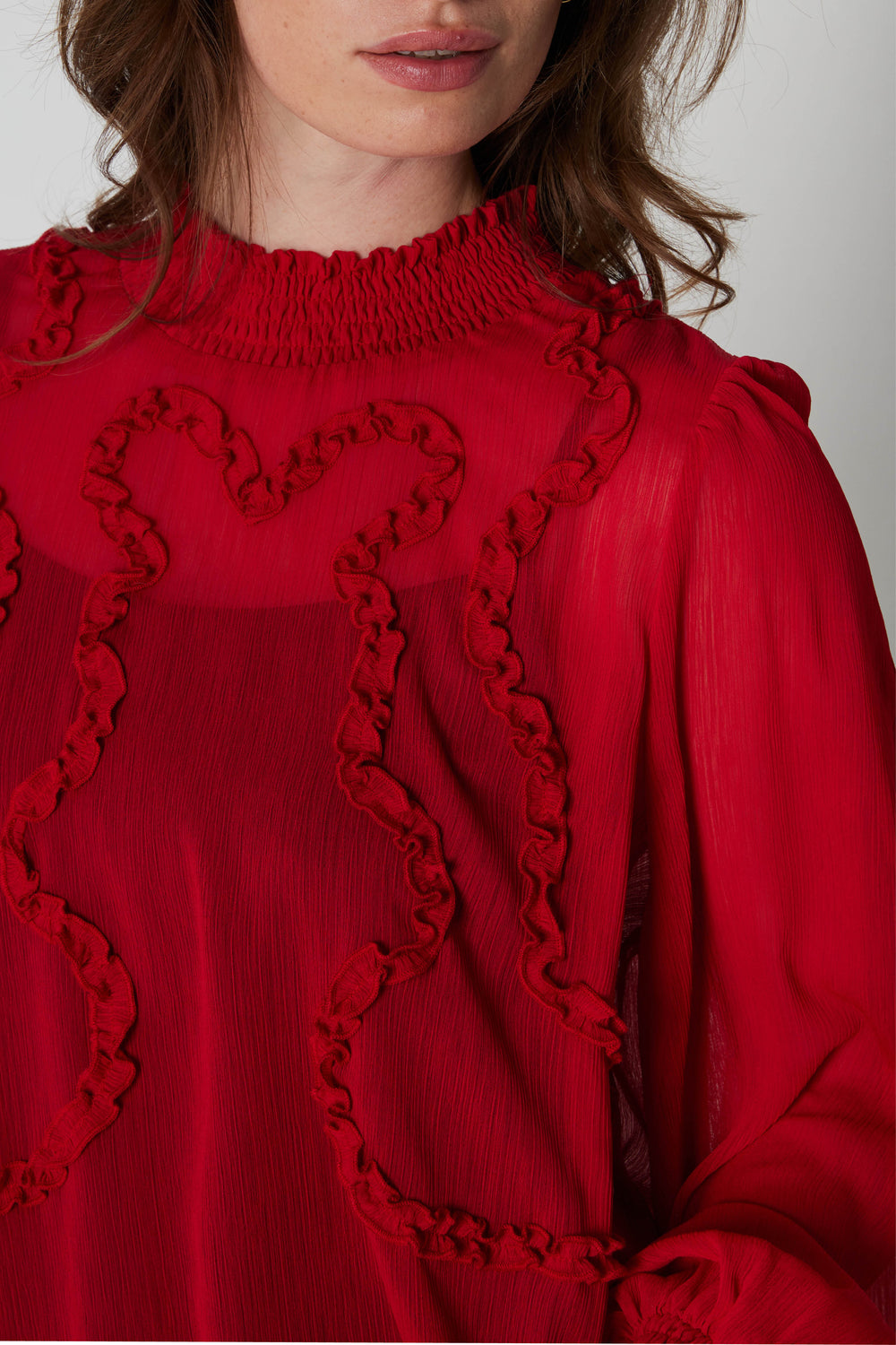 Rue de Femme RDFCilja bluse BLOUSE 302 Deep red