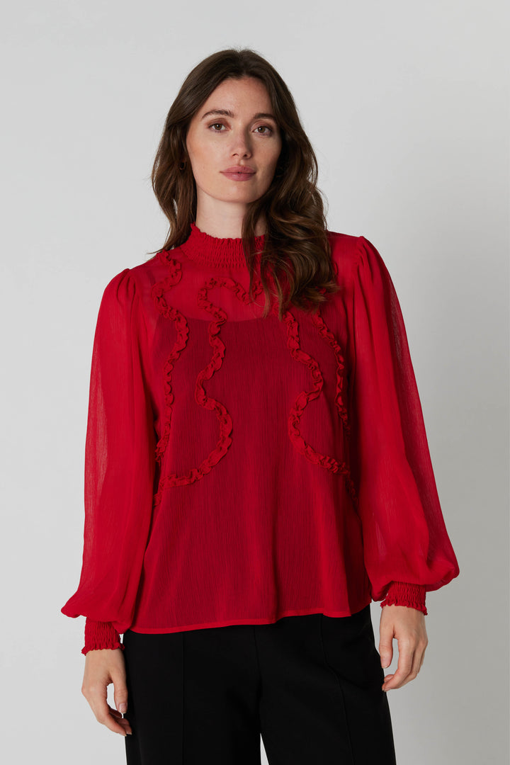 Rue de Femme RDFCilja bluse BLOUSE 302 Deep red