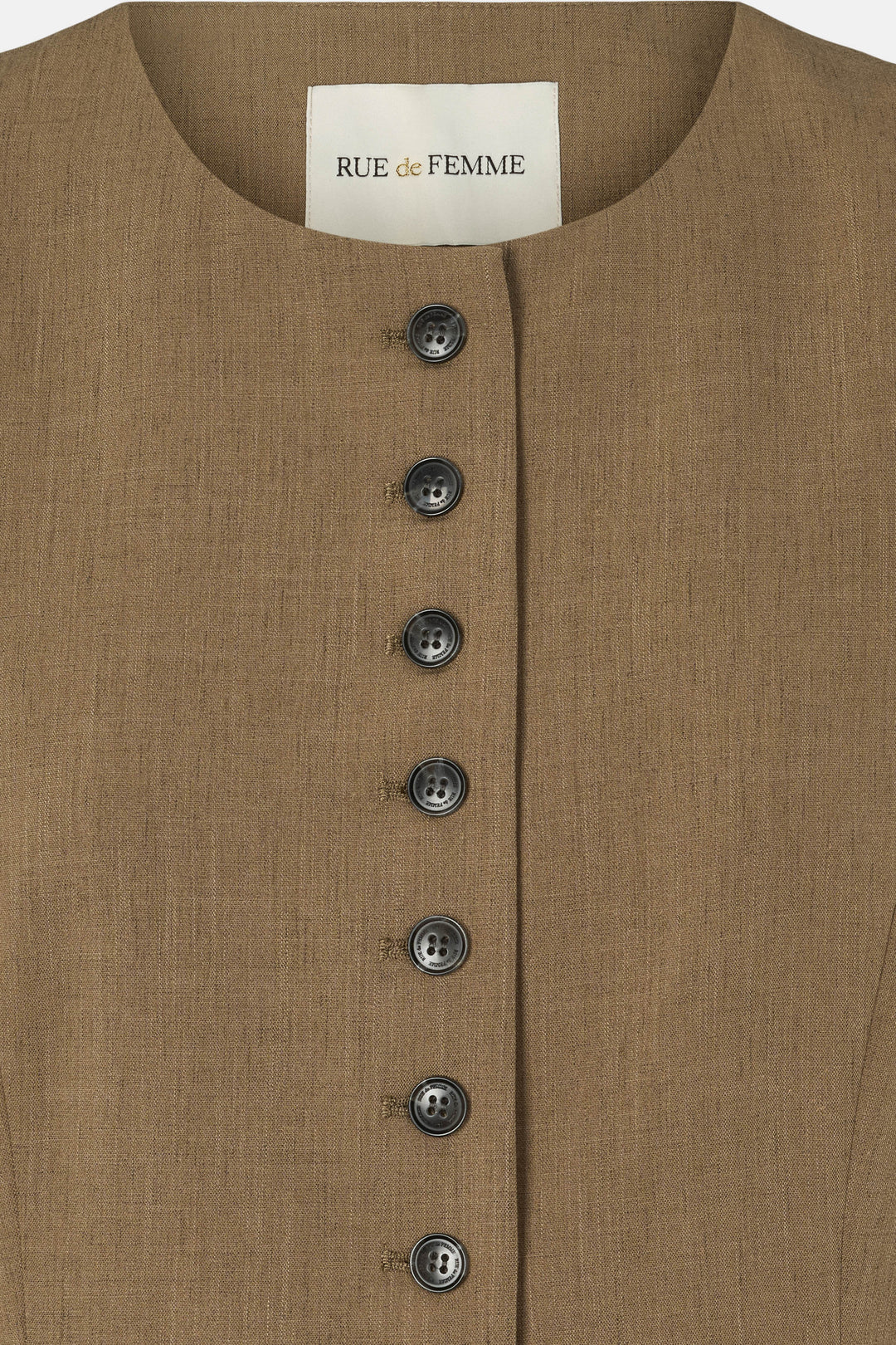 Rue de Femme RDFClarie vest WAISTCOATS 143 Dark-sand
