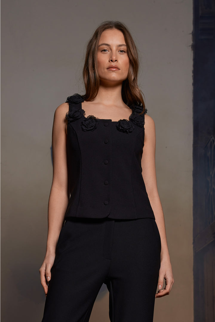 Rue de Femme RDFComfyAvrill vest WAISTCOATS Sort