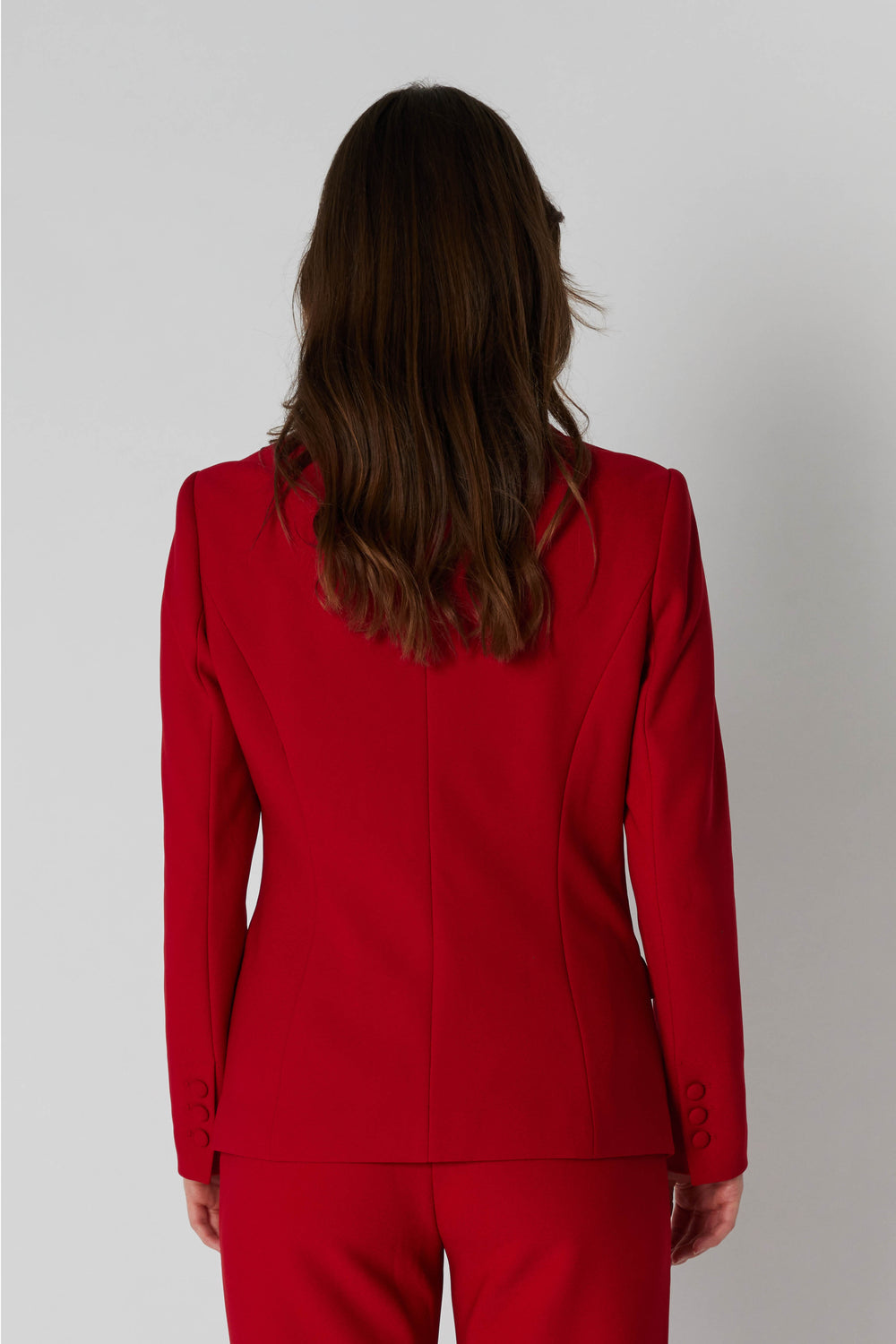 Rue de Femme RDFComfyEloise blazer BLAZERJACKETS 302 Deep red, fabric buttons