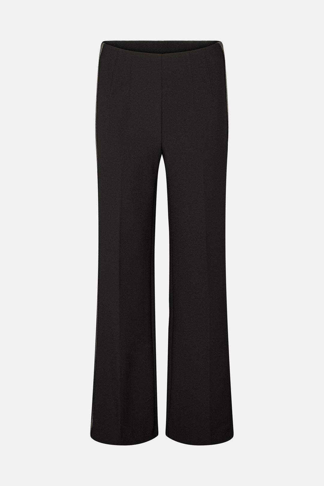 Rue de Femme RDFComfyOlana stripe wide bukser TROUSERS Sort
