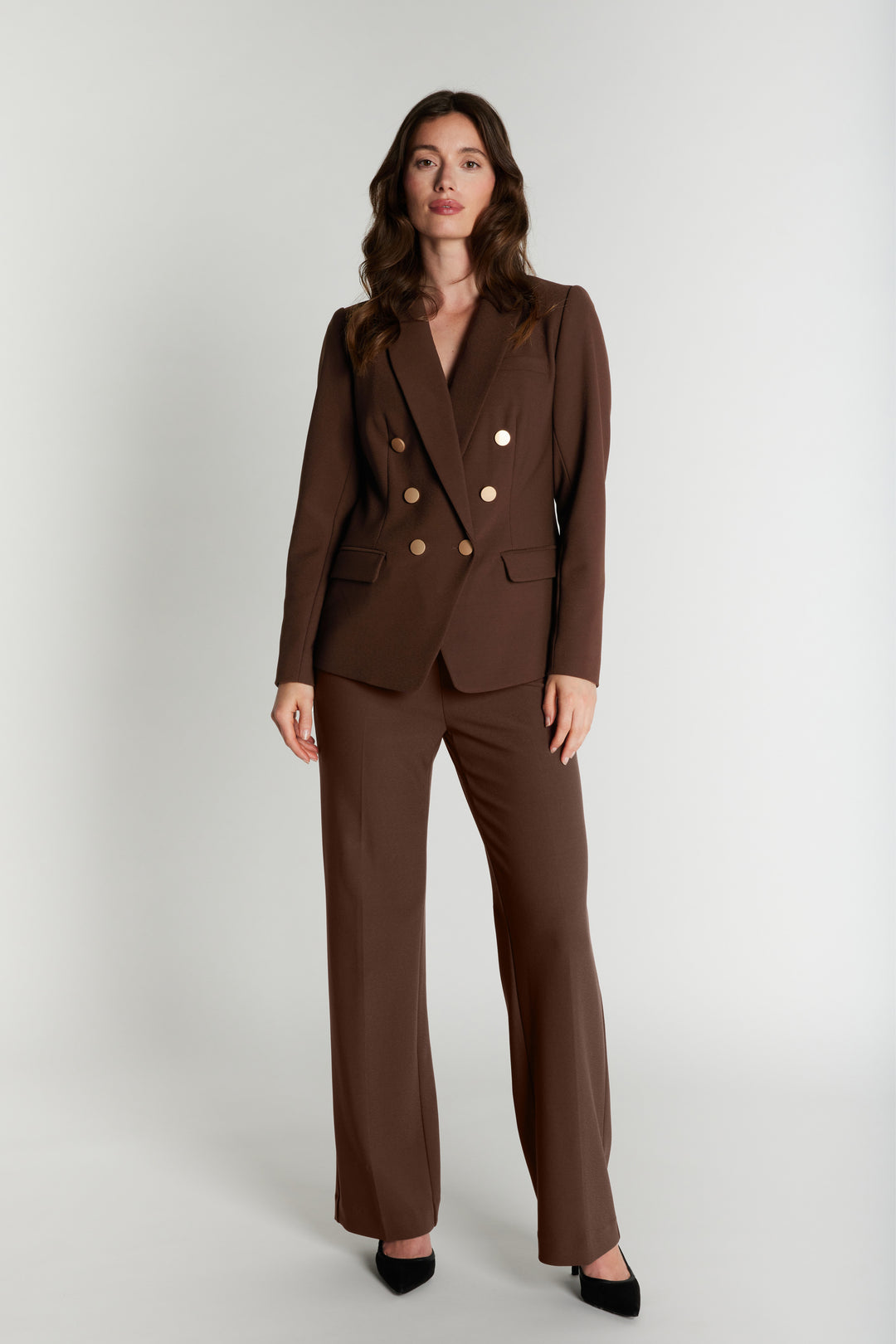 Rue de Femme RDFComfyOlana wide bukser TROUSERS 194 Chocolat