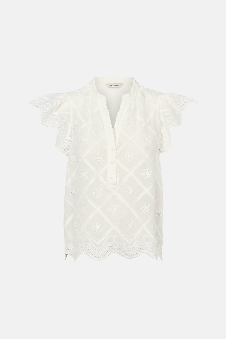 Rue de Femme RDFCressida bluse BLOUSE 01 White