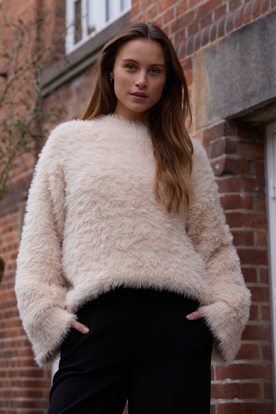 Rue de Femme RDFDaxia strik KNITWEAR, LIGHT 02 Off white