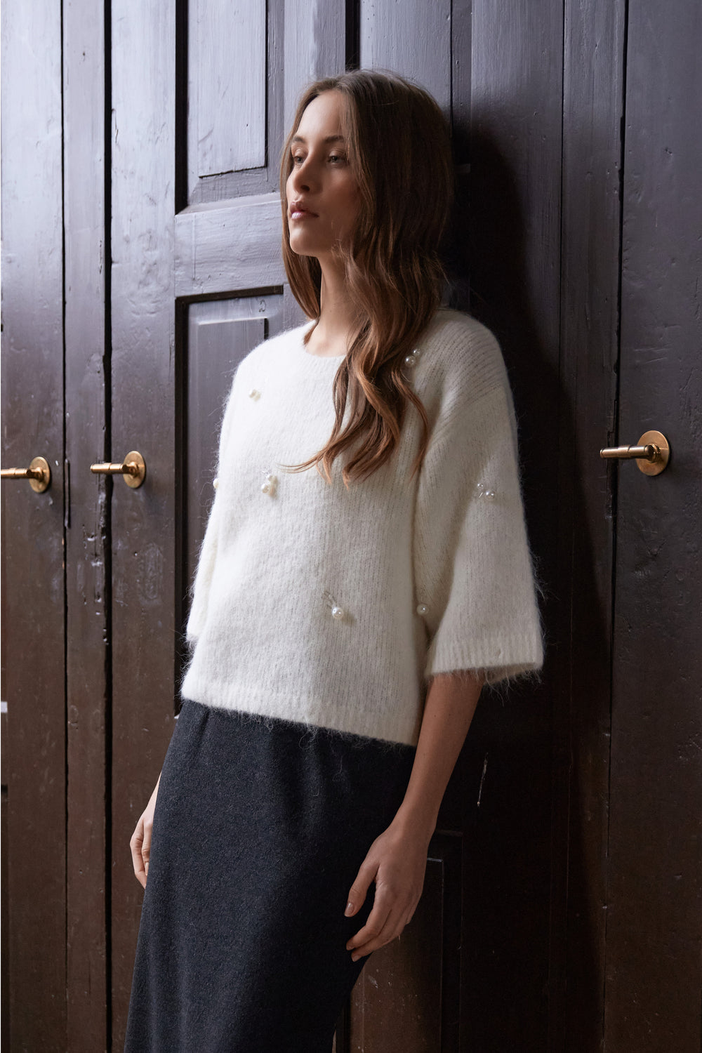 Rue de Femme RDFDora strik KNITWEAR 02 Off white