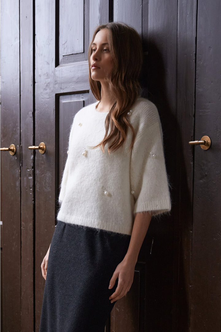 Rue de Femme RDFDora strik KNITWEAR 02 Off white