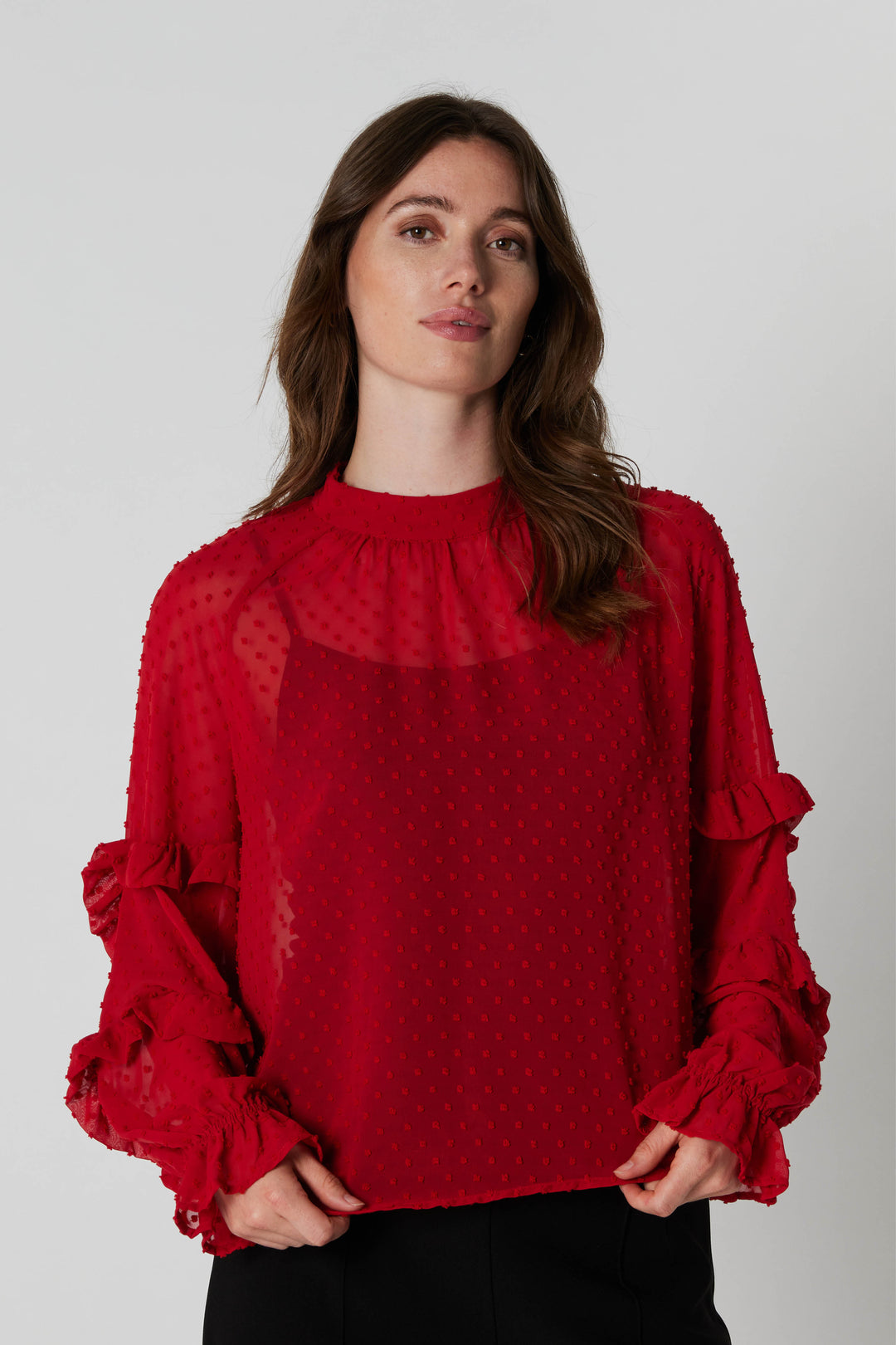 Rue de Femme RDFDrystan bluse BLOUSE 302 Deep red