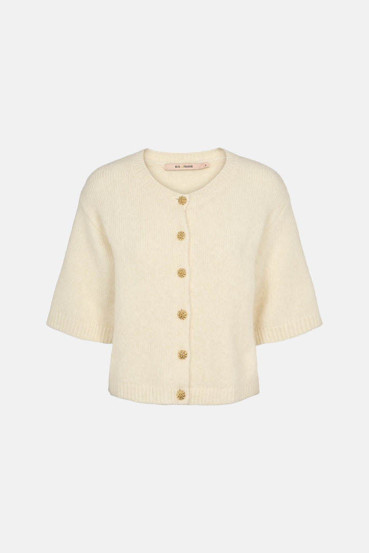 Rue de Femme RDFElisa strikcardigan KNITWEAR, HEAVY 02 Off white