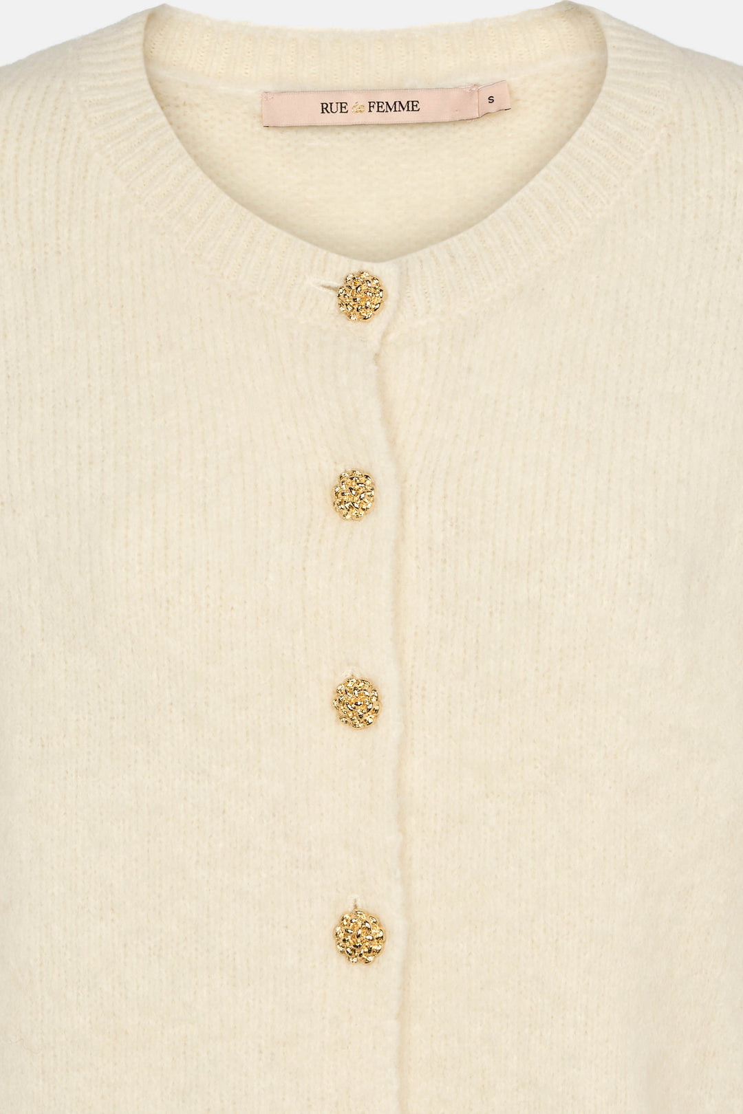 Rue de Femme RDFElisa strikcardigan KNITWEAR, HEAVY 02 Off white