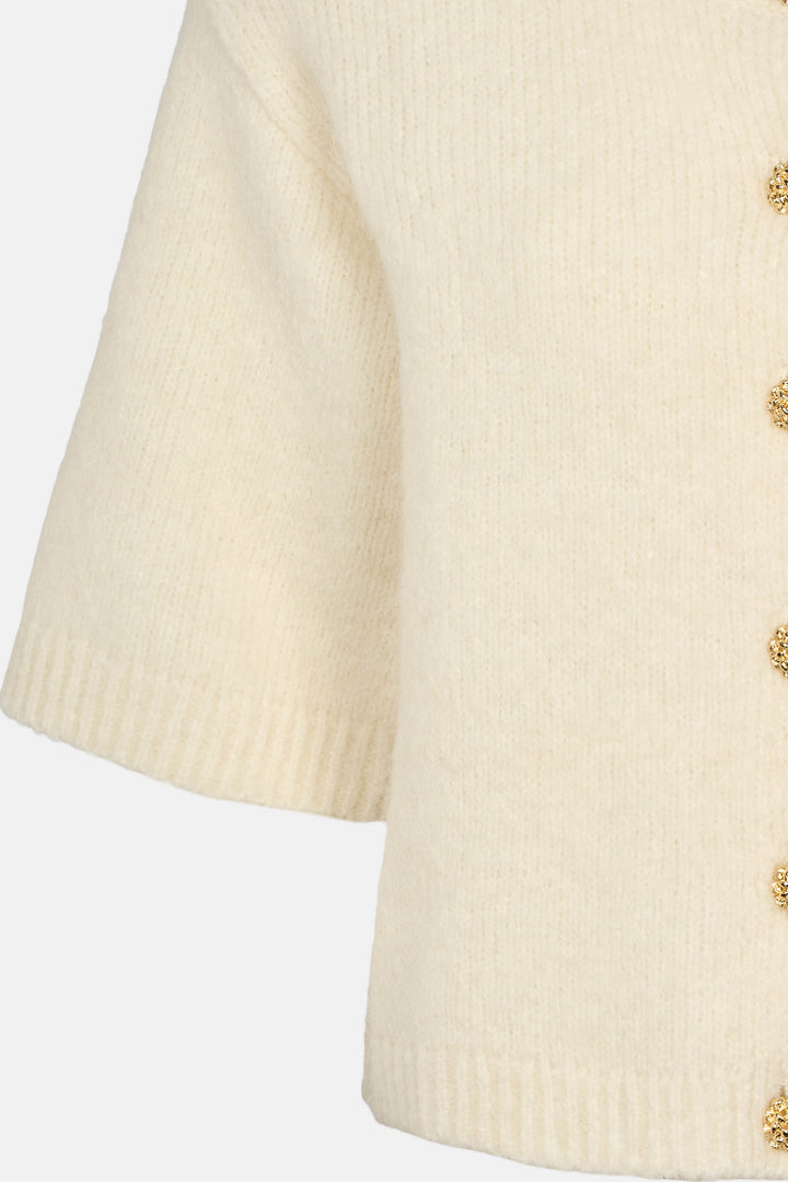 Rue de Femme RDFElisa strikcardigan KNITWEAR, HEAVY 02 Off white