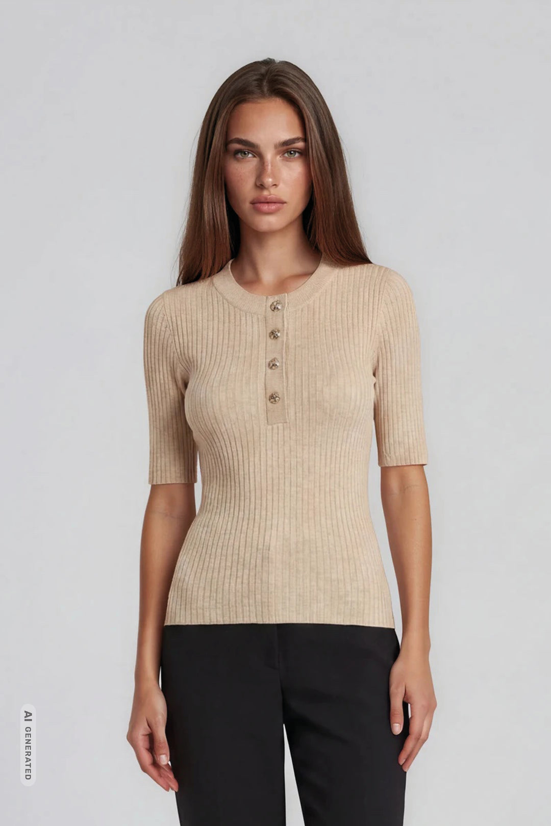 Rue de Femme RDFFennec strik KNITWEAR Sand