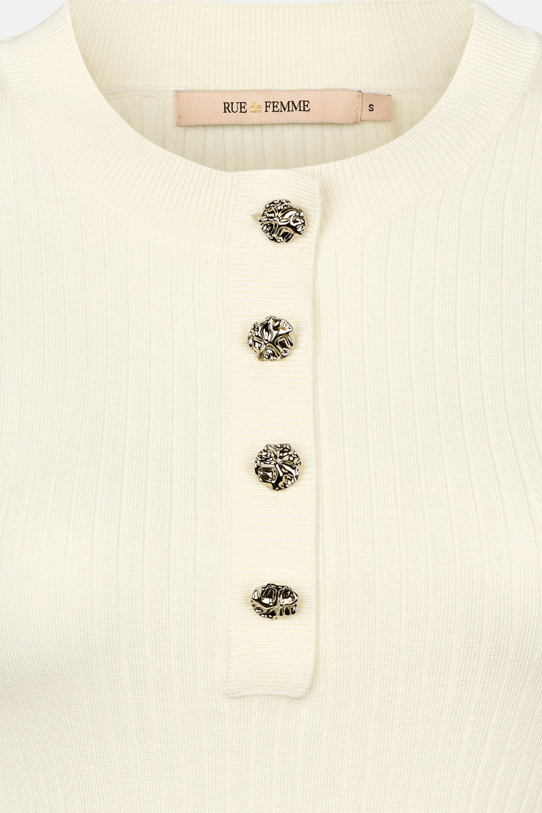 Rue de Femme RDFFennec strik KNITWEAR, LIGHT 01 White