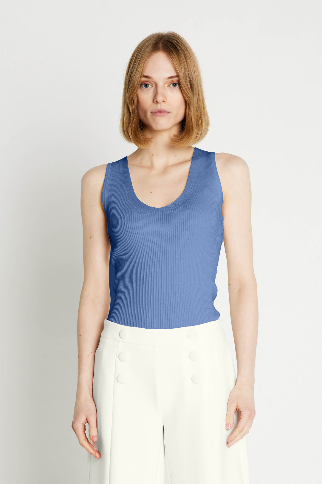 Rue de Femme RDFGalatea strikketop KNITWEAR, LIGHT 213 Sky blue
