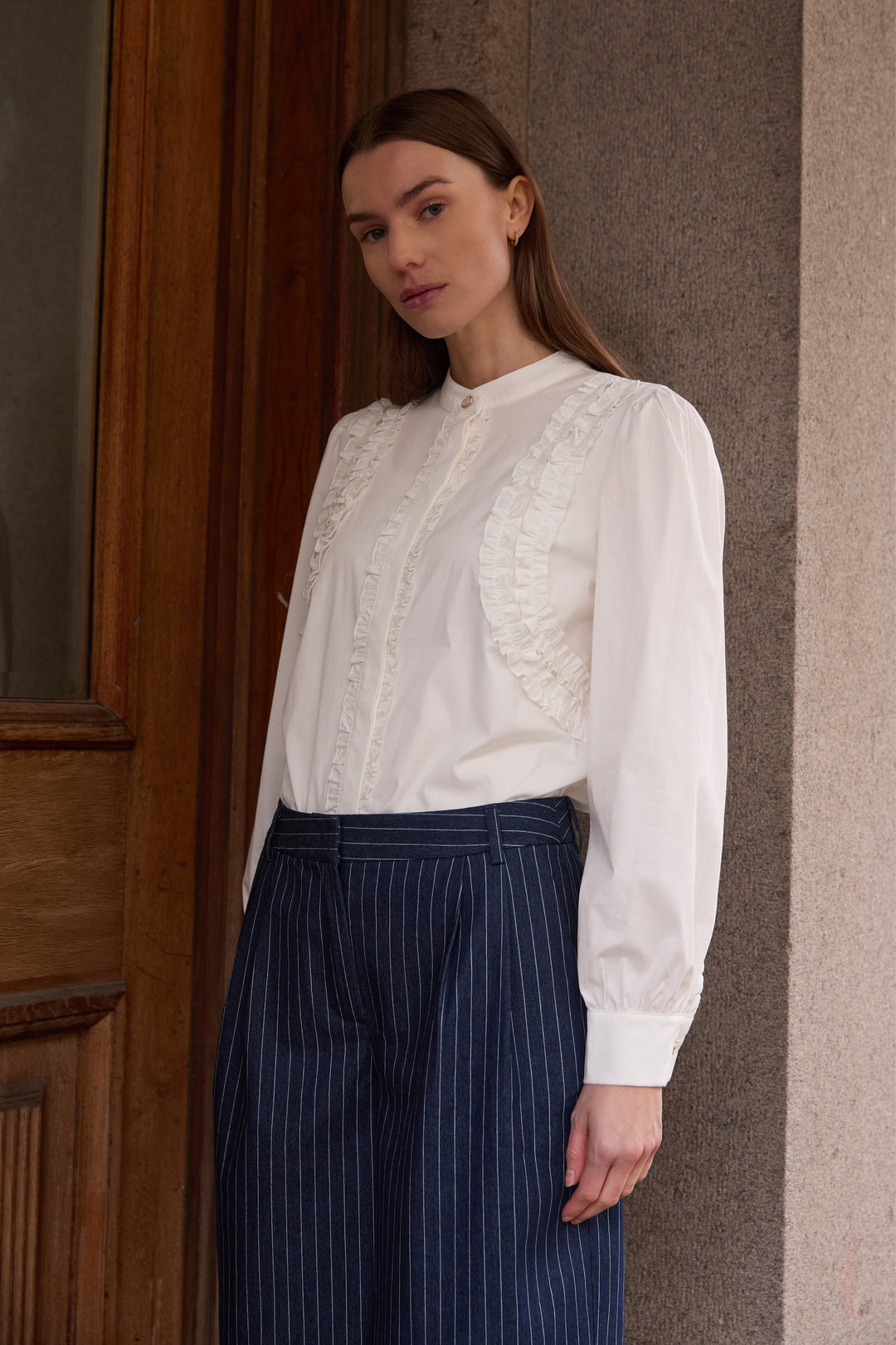 Rue de Femme RDFHarlow skjorte SHIRTS 02 Off white