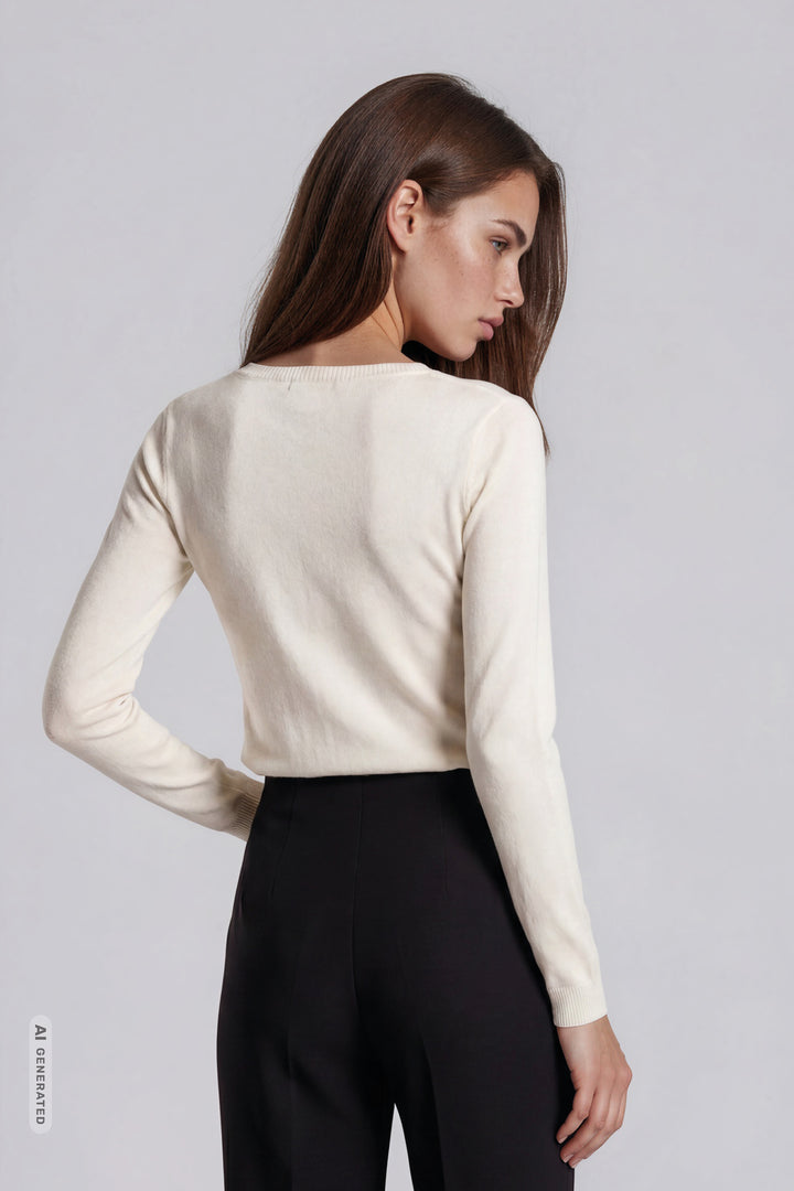 Rue de Femme RDFHeloise strikket cardigan KNITWEAR 01 White