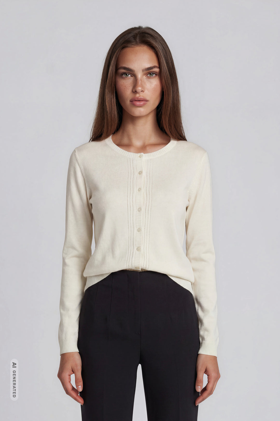 Rue de Femme RDFHeloise strikket cardigan KNITWEAR 01 White