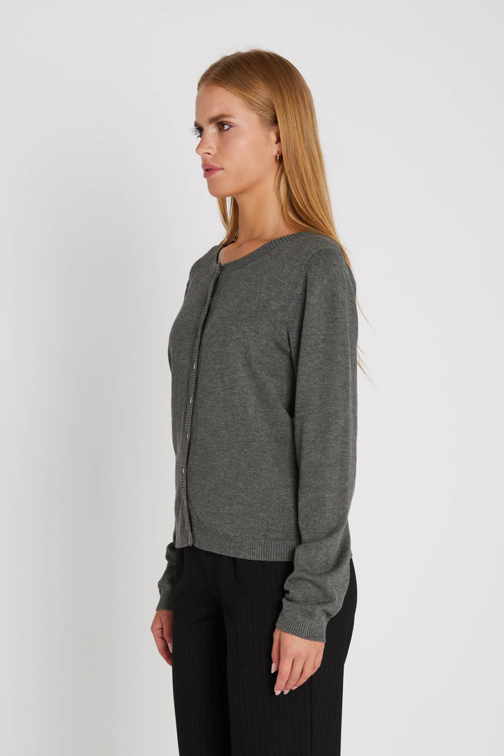 Rue de Femme RDFHeloise strikket cardigan KNITWEAR, LIGHT 403 Storm grey
