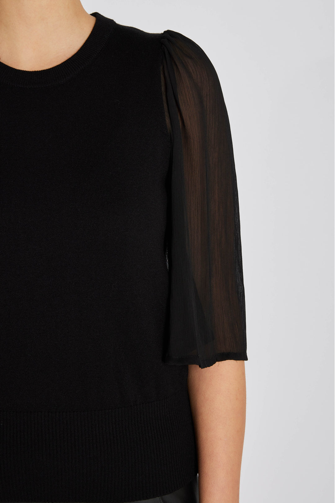 Rue de Femme RDFHotensia strikbluse KNITWEAR Sort