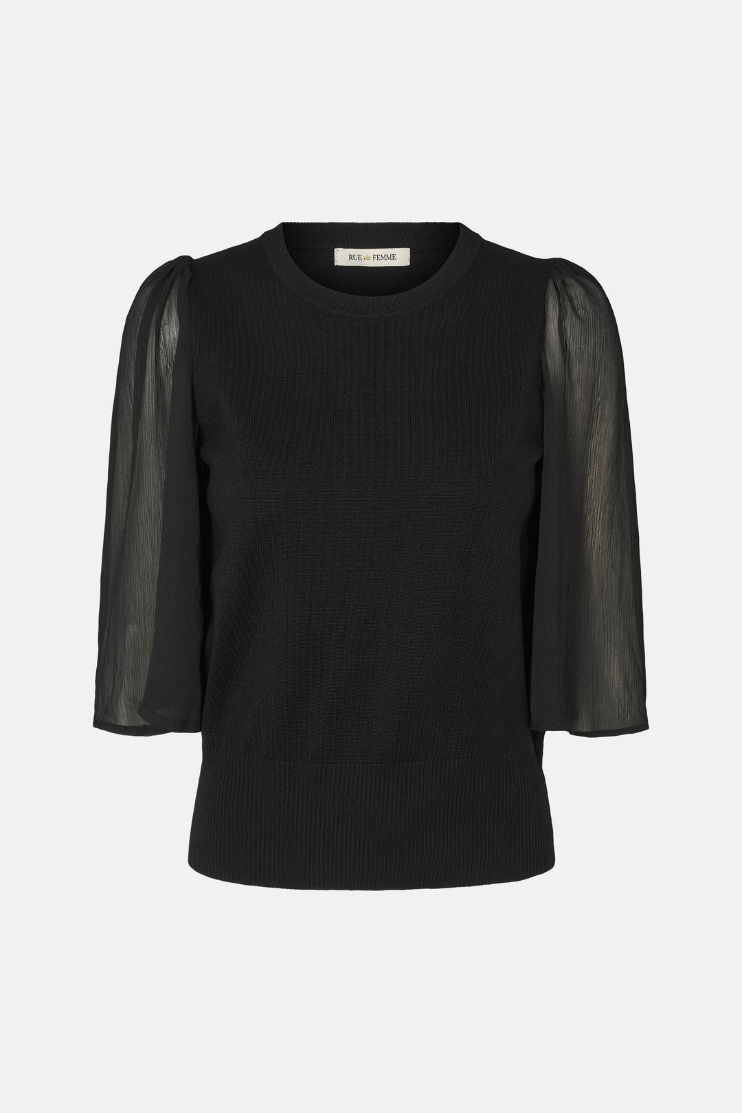 Rue de Femme RDFHotensia strikbluse KNITWEAR Sort