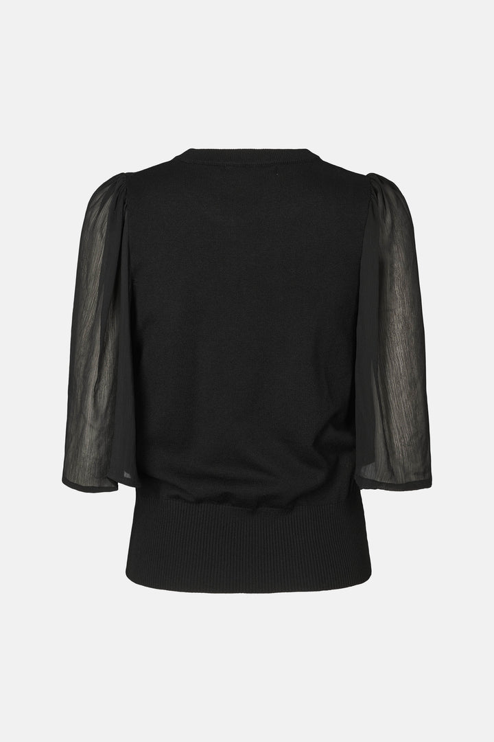 Rue de Femme RDFHotensia strikbluse KNITWEAR Sort