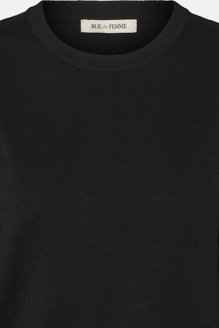Rue de Femme RDFHotensia strikbluse KNITWEAR Sort