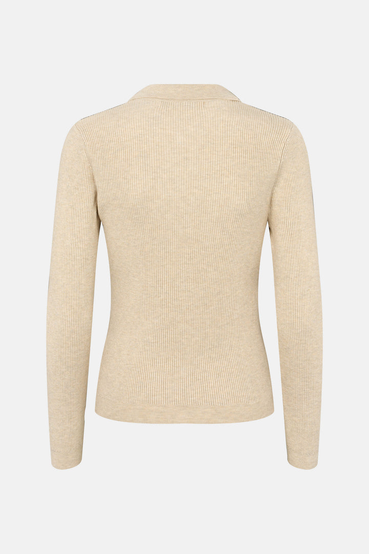 Rue de Femme RDFHyacinth strikcardigan KNITWEAR, LIGHT Sand